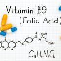Chemical formula of Vitamin B9 (Folic Acid)