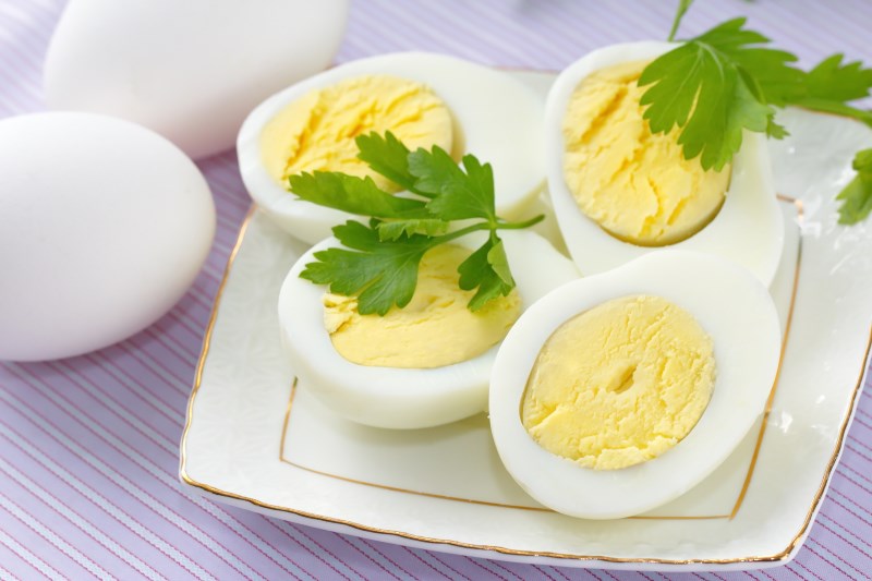 Hardboiled Eggs as breakfast