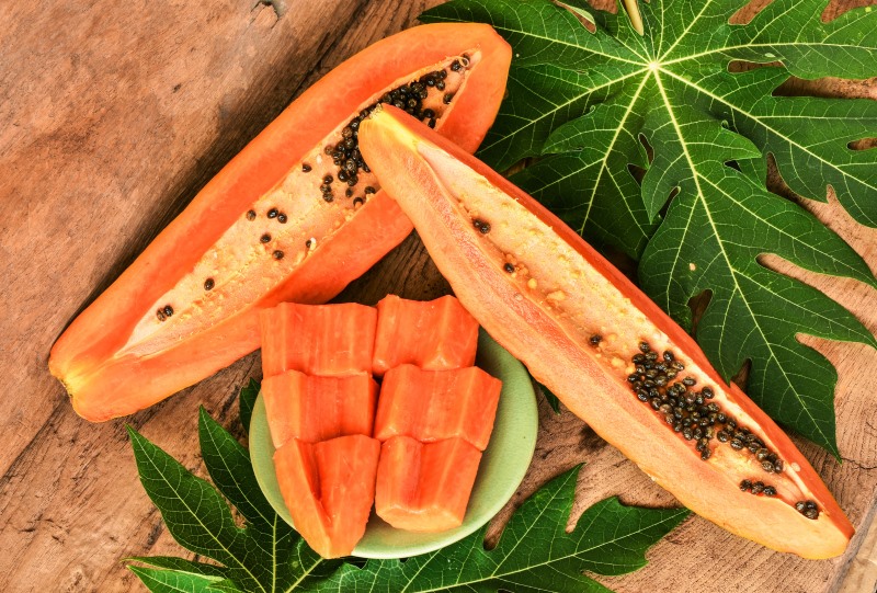 Papaya has Therapeutic properties for polio