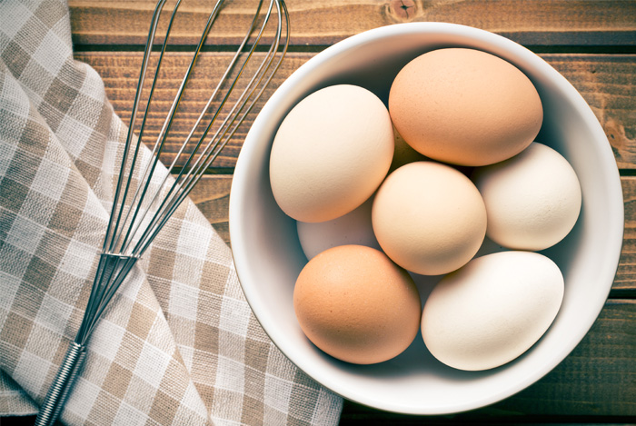 eggs on a desk