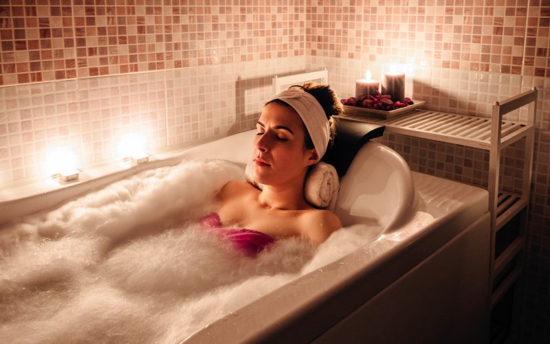fight anxiety by taking a Bath