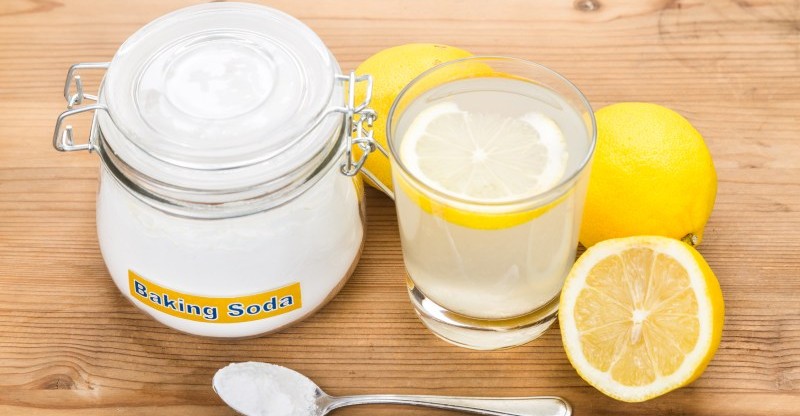 Baking soda and lemon juice