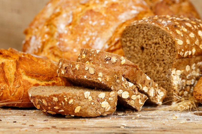 whole grain bread is healthy high cholesterol and fat food